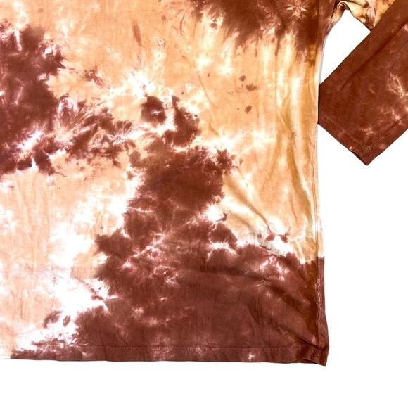 Free People We The Free Women’s Sz M Tie Dye Relaxed Oversized Long Sleeve Tee - Picture 6 of 11